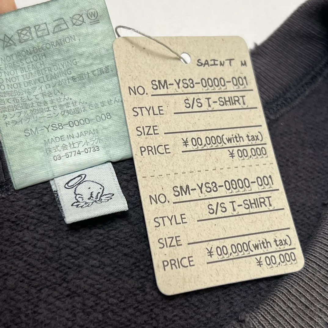 More details SAINT Mxxxxxx CREW NECK SWT SHIRTS 'RAINBOW SNT'/BLK Rainbow SAINT destruction sweatshirt washed black S-XL